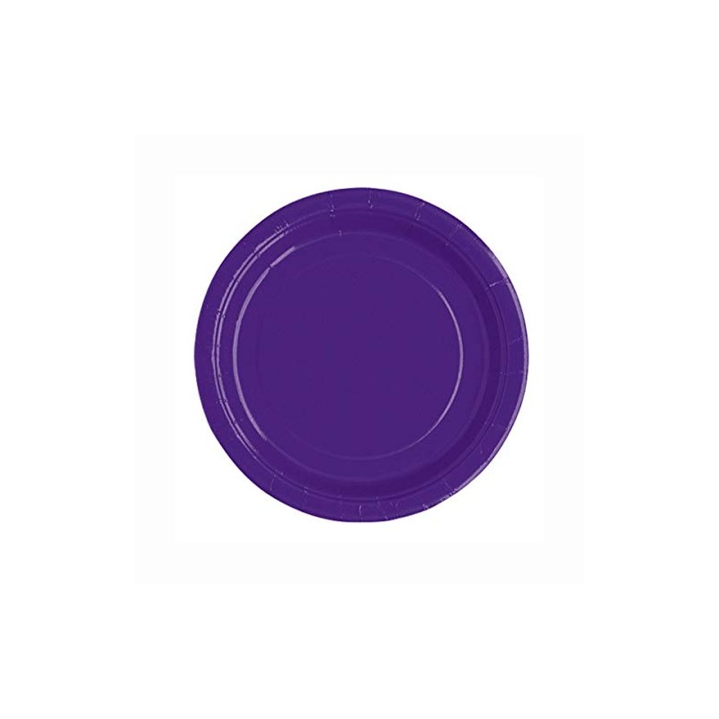 Dark Purple Paper Cake Plates, 20ct