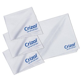 Crizal Microfiber Cleaning Cloth for Glasses, 4 Pack (3 Standard, 1 Large Cloth) | The Best Microfiber Cleaning Clothes for Crizal Anti Reflective Coated Lenses and Eyeglasses Lenses