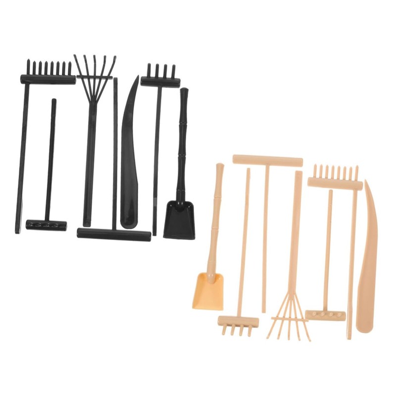 Abaodam 3sets Garden Kit Zen Garden Accessories Mini Rakes for