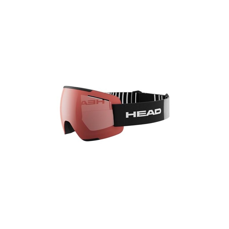 HEAD Unisex Adult F-LYT Ski and Snowboard Goggles, Dark Red/Black,