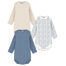 Petit Bateau Unisex Baby Long Sleeve Bodysuits, Variant 1