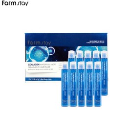 FARMSTAY Hair Filler 13ml*10ea, Type:HYALURONIC ACID SUPER AQUA
