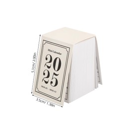 STOBOK Mini Desk Calendar 2025 Desktop Flip Small Calendar Tear Off Daily Calendar Daily Desktop Calendar Monthly Calendar