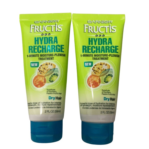 Garnier Fructis Hydra Recharge 1-Minute Moisture-Plenish Treatment 2-Pack 2oz Ea