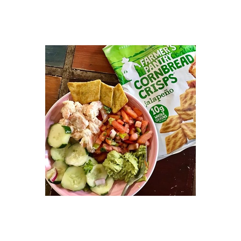 Cornbread Crisps, Jalapeno, 6 oz, 12 Count