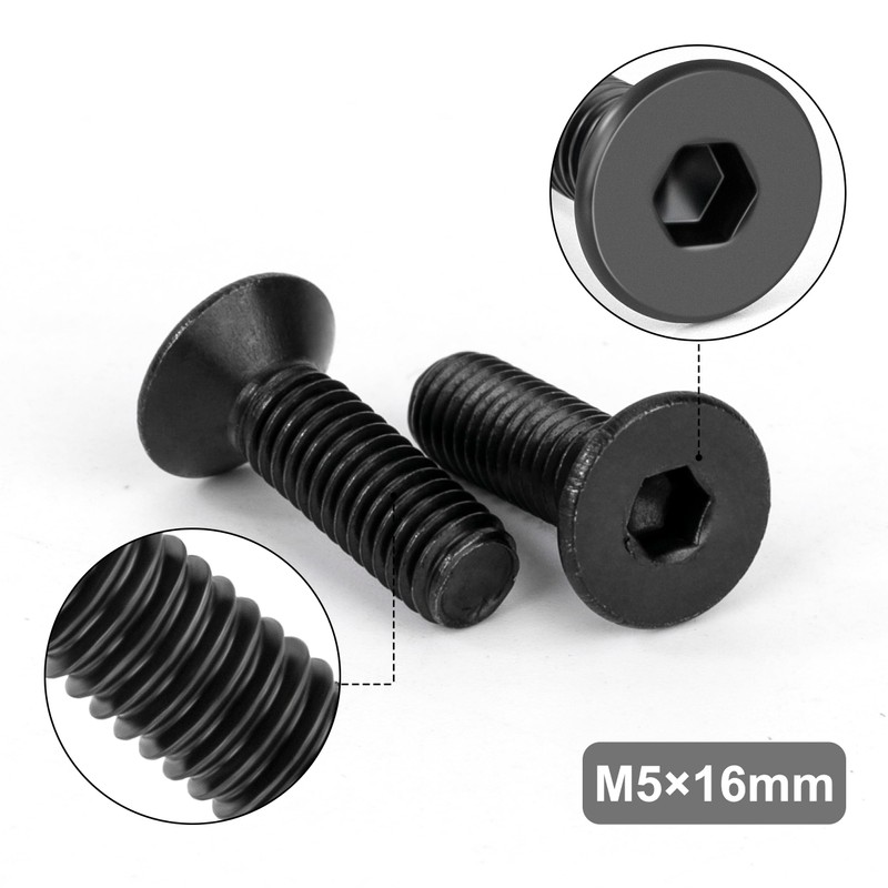 Tunejoy Pack of 30 M5 x 16 mm countersunk head