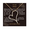 Open Heart Necklace, Dainty Gold Plated Pendant Gift for Her