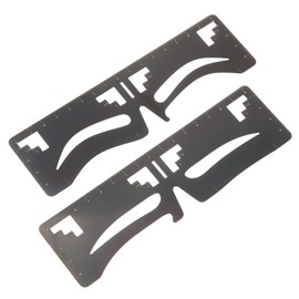 BIUDECO Brow Ruler Stencil Eyebrow Positioning Tool Brow Guide Template Makeup Supplies Easy Symmetry