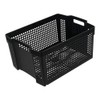 Ucake 45 L Plastic Foldable Laundry Baskets, Black, 2 Packs