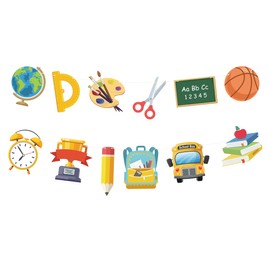 2 PCS Welcome Back to School Banner Back to School Decorations First Day of School Banner Garland for School Classroom Door Office Bulletin Board Decorations 11.8 Feet