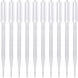 Binnan 3 ml Plastic Transfer Pipettes, Plastic Transfer Pipettes, Pack of 100 Pipettes, Disposable Pipettes with Scale, Dropper Measuring Pipette for Essential Oils and Scientific Laboratories