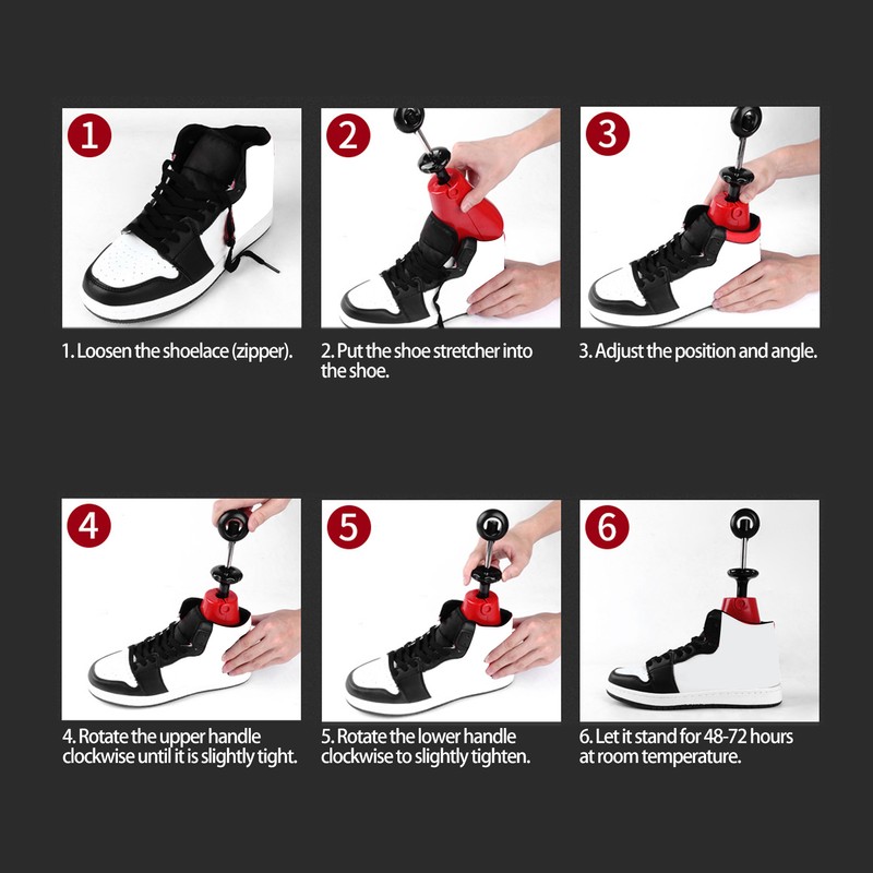Adjustable High Top Shoe Stretcher Shaper Flexible Shoe Tree Accessory