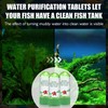 Fish Tank Water Purification Tablets, Powerful Aquarium Purification Tablet for