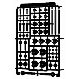 Hobby Base PPC-T131 Joint Technique Ball Joint Double Dark Gray Plastic Model Parts