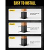 ZEKOO 4x4 Post Base 4Pcs Post Anchor (Inner Size 3.6"x3.6")