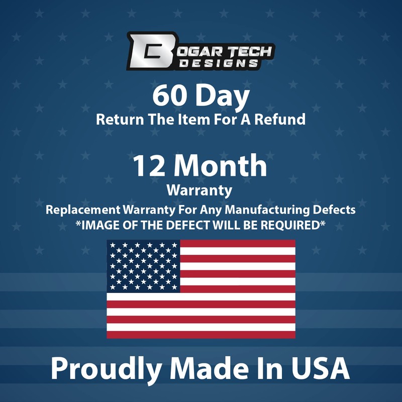 Bogar Tech Designs - PRECUT Quarter Window American Flag Vinyl