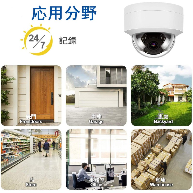 Anpviz Ultra HD 4K IP POE Security Camera, PoE Powered,