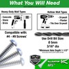 TOGGLER Alligator AF5 Flanged Anchor with Screws, Polypropylene, Made in
