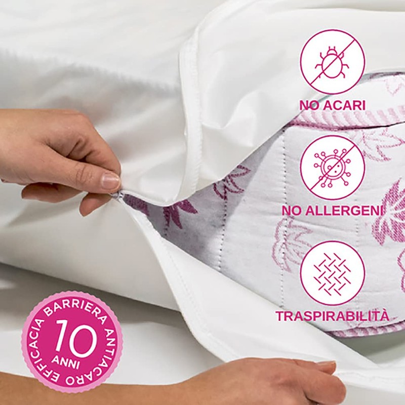 Allergosystem Set of 2 Cushion Covers Mite Protection 50 x