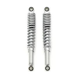Chrome Shocks - Eye To Eye - 320mm (12.5") - Fits Honda Kawasaki Yamaha Suzuki