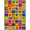Champion Rugs Kids/Baby Room/Daycare/Classroom/Playroom Sit Spot Area Rug Abc's Alphabet