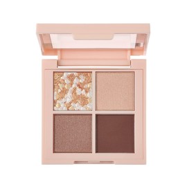 Revlon Dazzle Eyeshadow Quad 001 Glazing Brown Color Image: Nuance Beige Japan Development Eyeshadow 3.0g