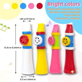 Kazoo Kids and Adults, Upgraded Kazoo Flute Easy to Learn Musical Instruments Great Sound Kazoos for Guitar, Ukulele, Violin, Piano Keyboard, NO Need Membranes, Unique Gift for All Ages (red)