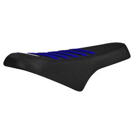Enjoy Mfg Seat Cover Compatible Fit for Ridstar Q20 E Bike #477 (All Black with Blue Ribs)