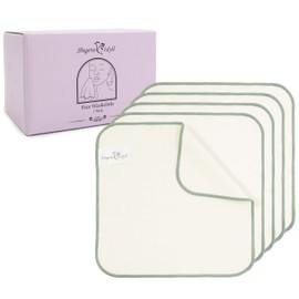 Jingera & Idyll Ultra-Soft Charcoal Fiber Face Washcloth, Face Towels, Facial Cleanser, Face Wipes for Women Cleansing, Facial Towels, Face Cloths for Washing Face, Face Wash Cloth, 5 Pack