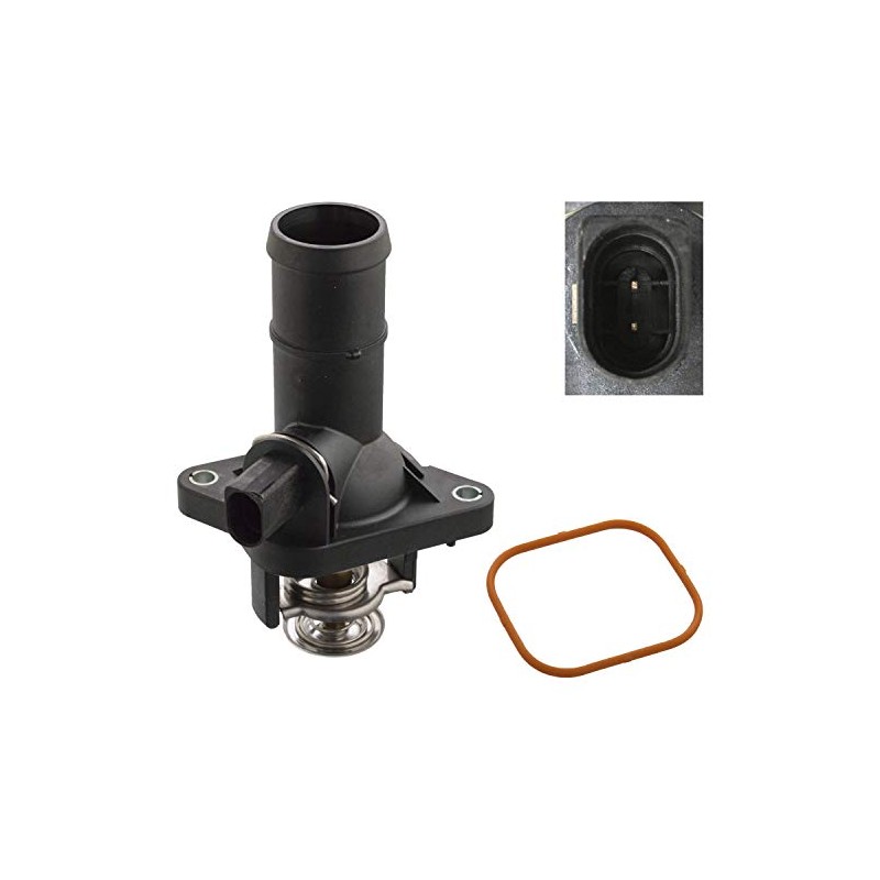 febi bilstein 107988 Thermostat with Housing, Gasket and Temperature Switch