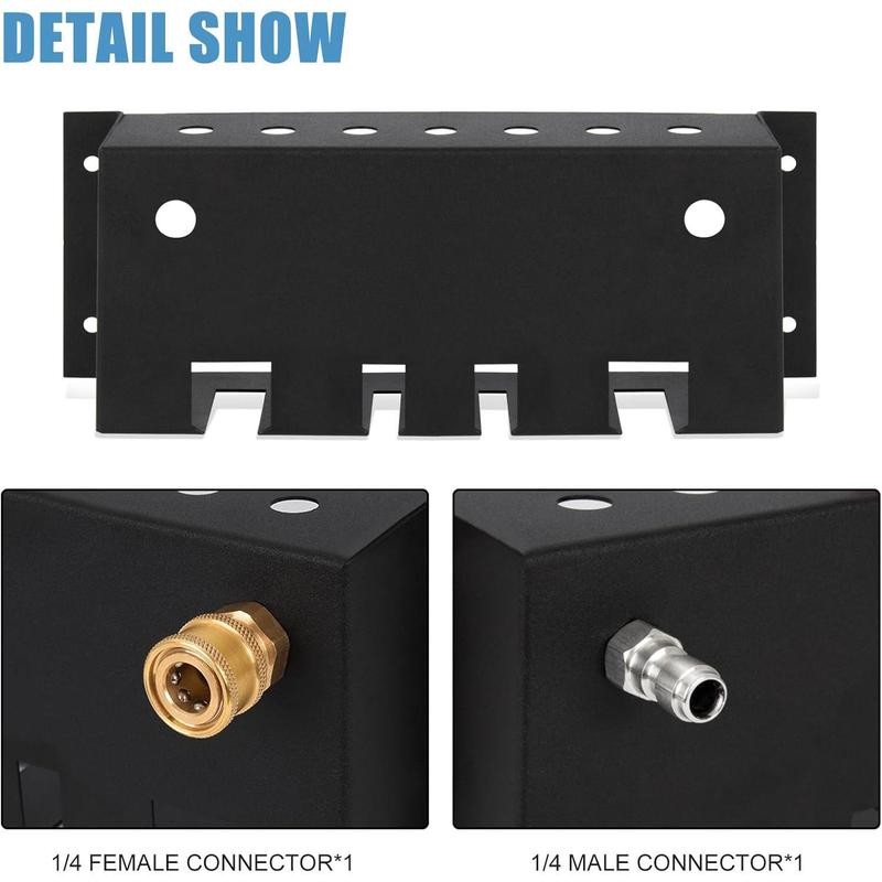 Pressure washer bracket, 7-hole wall mounted storage rack for foam