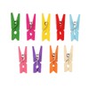 DECORA 2.5cm Multicolor Wood Mini Clothespin 72 pieces in One