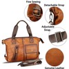 Genuine Leather Messenger Bag for Men Top Handle Handbag Retro