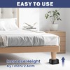 MixDora Bed Risers 1 Inch Square Stackable Furniture Risers Anti-Slip