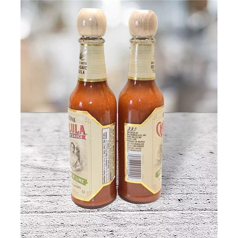 Cholula Tequila Lime Hot Sauce 100% Agave Spicy 5 oz