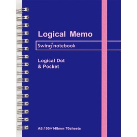 Nakabayashi Color W Ring Memo Notebook, darkblue