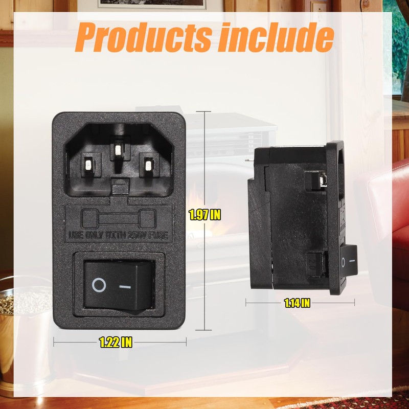 Main Power Switch Fit for ComfortBilt Pellet Stoves, Compatible with