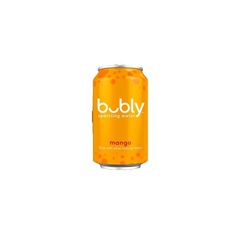 Bubly Mango Flavored Sparkling Water 12 fl oz Aluminum Can