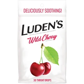 Ludens Luden's Wild Cherry Soothing Oral Lozenge Drops, Sore Throat Relief, 30 Count