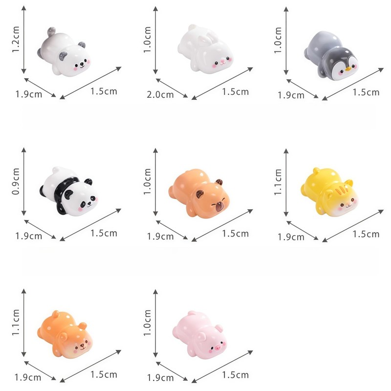 YFSTDYDZ 8pcs Mini Animal Figurine Miniature Decorative for Desktop Car