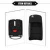 VekAuto 4 Button Keyless Entry Remote Key Shell Cover Compatible