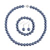 LUREME® Fashion Style Pearl Elastic Necklace Bracelet Dangle Earring Set(09000649)