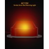 QWORK AC110V - 120V Industrial Strobe Siren Alarm Warning Light