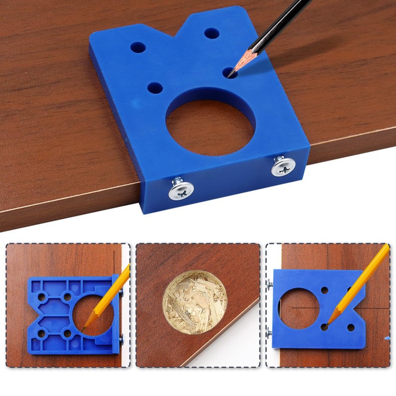Kaelah Hinge Drilling Template, Pot Hinge Template Set Door Hole