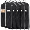 BALEINE 5PK Heavy Duty Garment Bag with Shoe Storage Travel