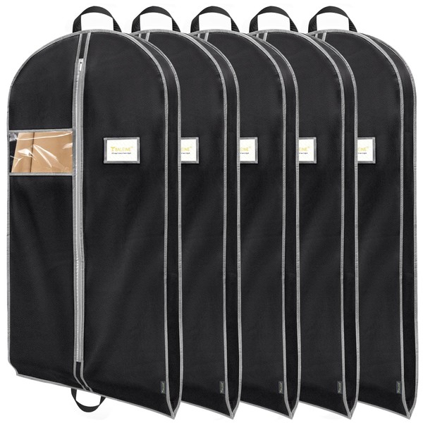 BALEINE 5PK Heavy Duty Garment Bag with Shoe Storage Travel