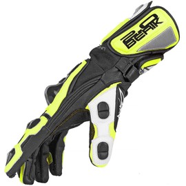 Berik Misano Motorcycle Gloves, Black/Yellow, XS