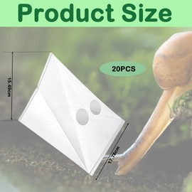 ZPSCXQ 20Pcs Slug Traps for Garden Nematodes for Slugs Disposable Slug Trap No Poison Pet and Child Safe Slug Pellets Alternative Nematodes for Slugs and Snails Snail Traps