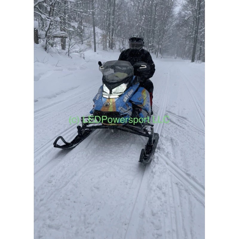 FT Fits ALL Lynx Boondocker Snowmobiles LED Headlight UPGRADE Kit