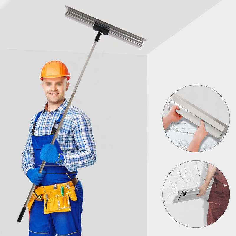 Skimming Blade Set, Stainless Steel Drywall Tool Plastering Set with